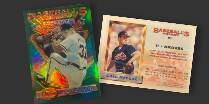 1993 Finest Refractor Greg Maddux