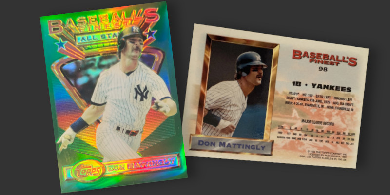 1993 Finest Refractor #98 Don Mattingly