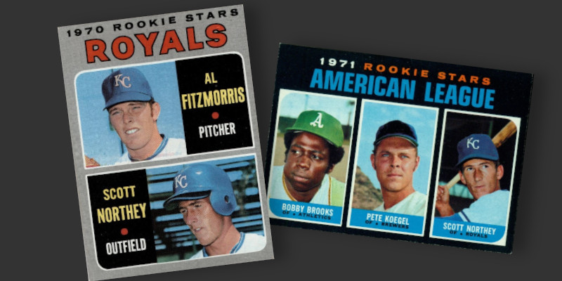Image: Scott Northey multiplayer baseball cards from the 1970 and 1971 Topps sets.