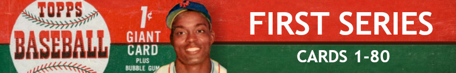 1952 Topps First Series Checklist: Cards #1-80.